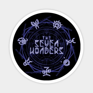 The Seven Wonders - periwinkle power Magnet